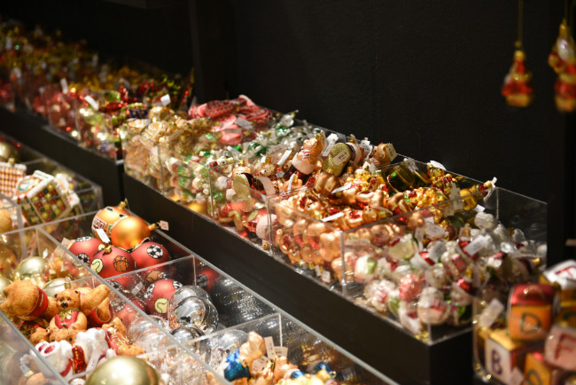 Holiday decorations at Le Bon Marché. Photo: Krystal Kenney